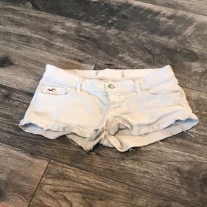 White Hollister Jean Shorts
